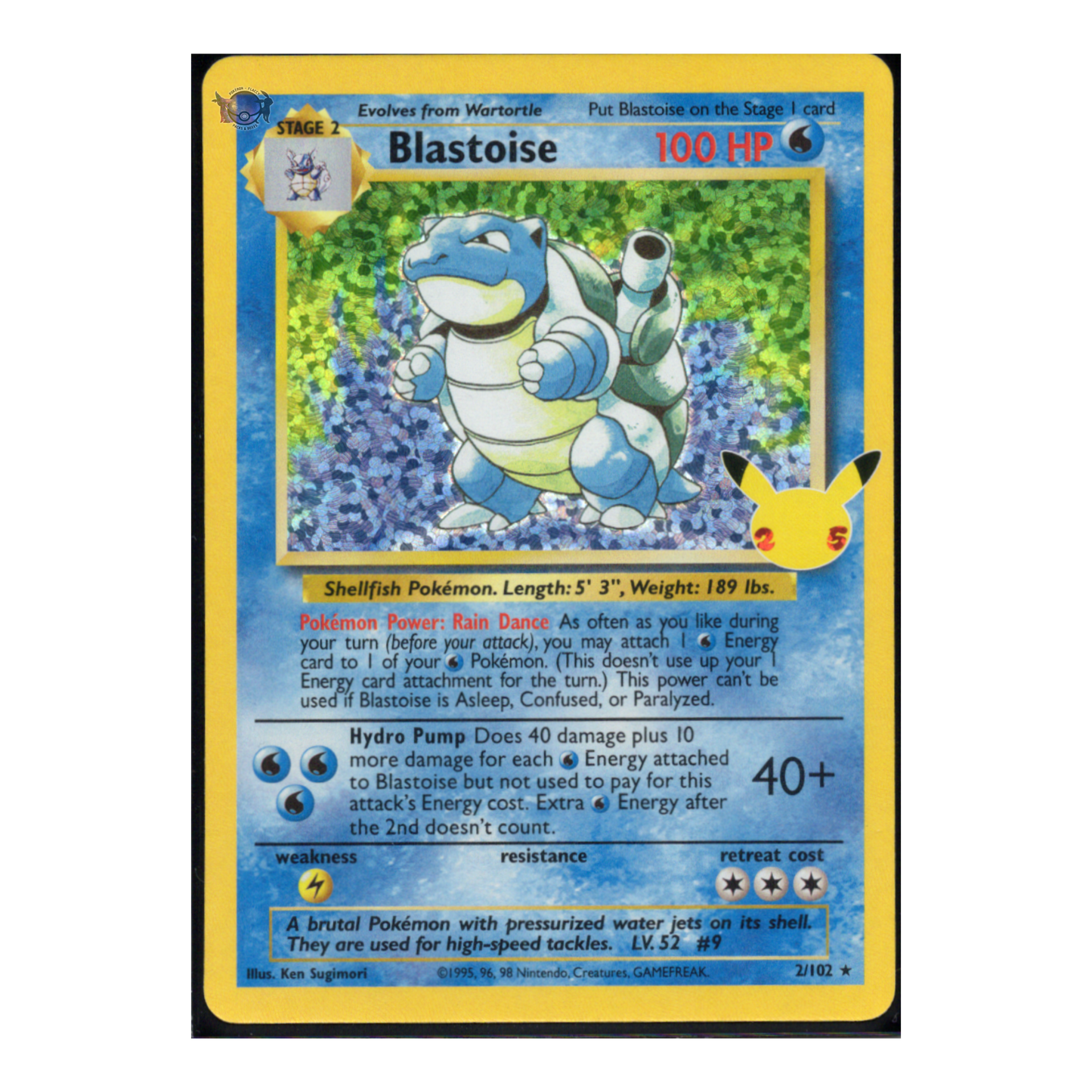 Blastoise - 2/102 - Sword & Shield : Celebrations