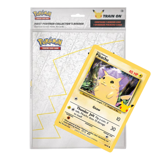Pokemon Mappe - Oversize-Mappe & Oversize Pikachu 25th - Plads til 60 Store kort