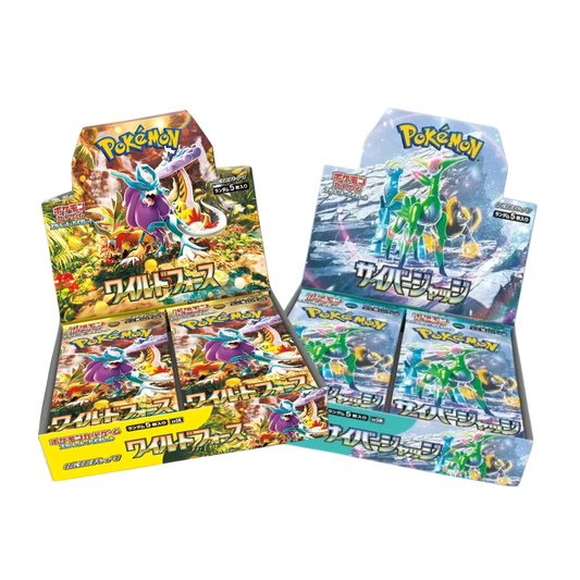 (Double Japansk boxe) Pokemon Display (Booster Box) - Scarlet & Violet: Cyber Judge & Wild Force - 30+30 Boosters