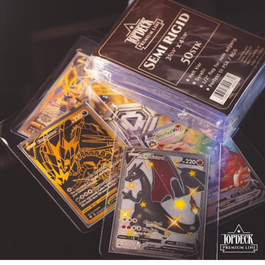 Semi Rigid Card Holder - Topdeck Premium Line (50 stk)