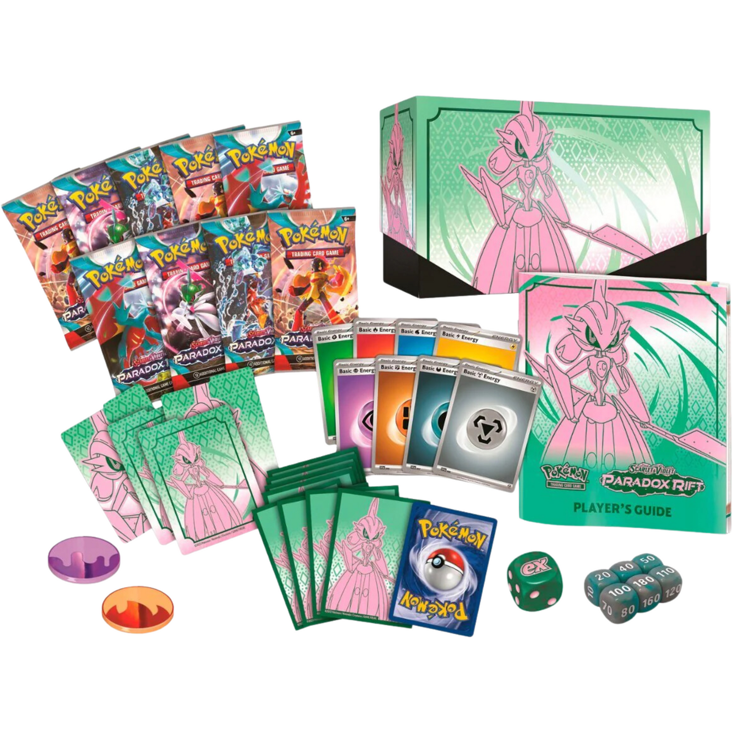 Pokemon Scarlet & Violet: Paradox Rift (Iron Valiant (Future)) Elite Trainer Box