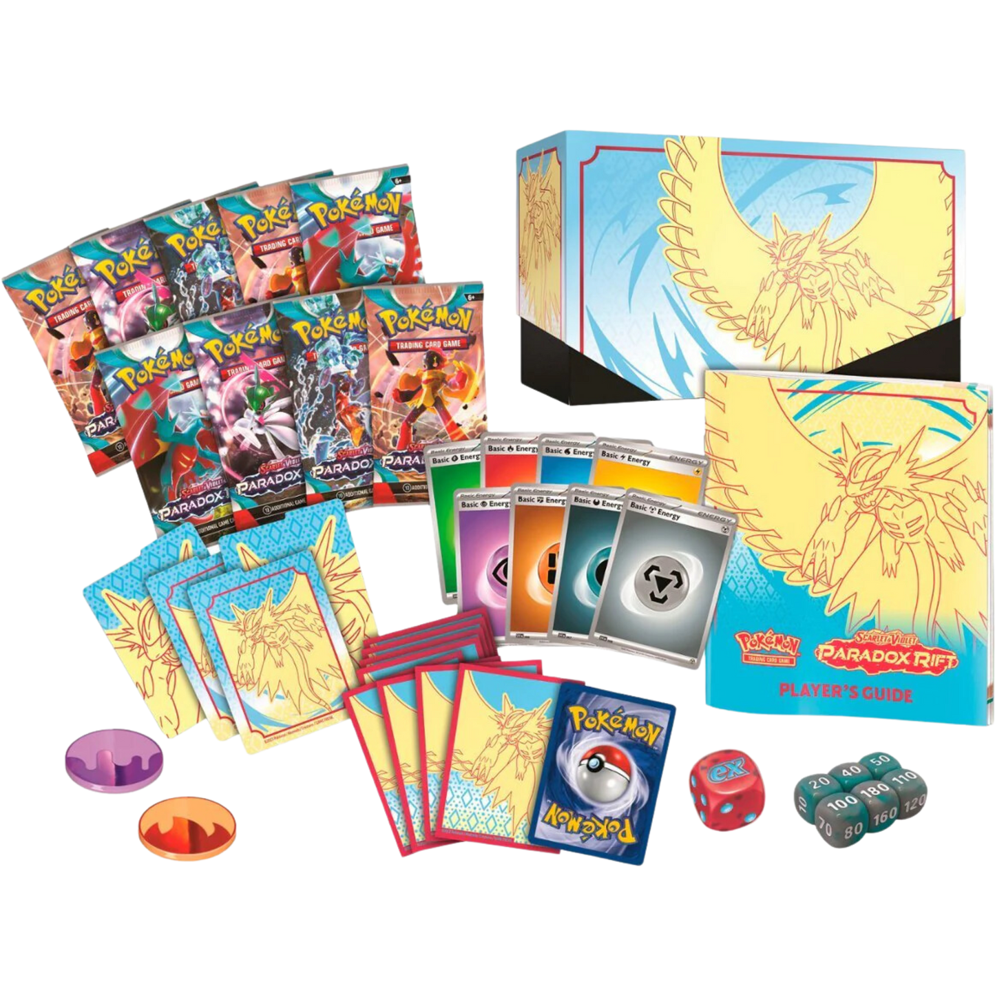 Pokemon Scarlet & Violet: Paradox Rift (Roaring Moon (Ancient)) Elite Trainer Box