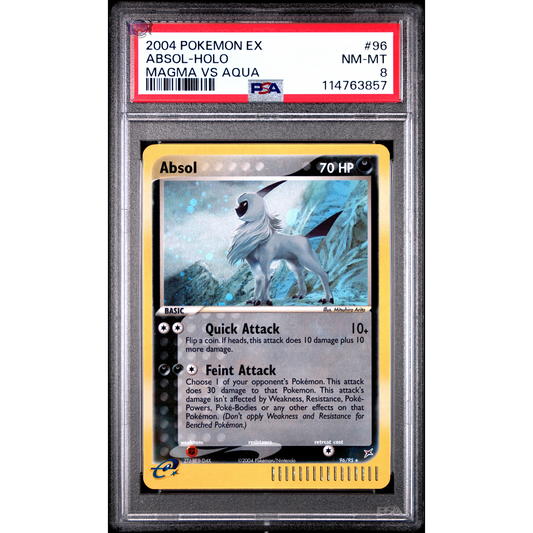 Absol - 96/95 - PSA 8 - EX Era : Team Magma VS Team Aqua