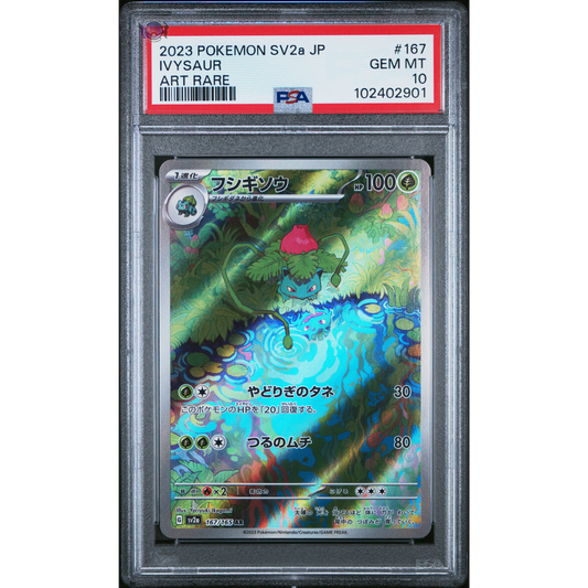Ivysaur - 167/165 - PSA 10 - Scarlet & Violet : SV2a - 151 Japanese