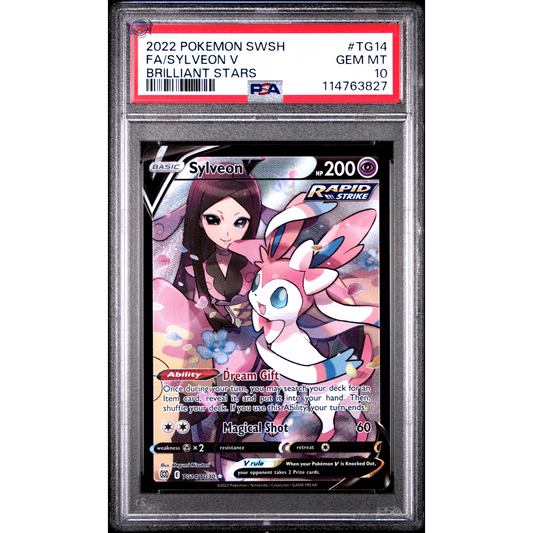 Sylveon V - TG14/TG30 - PSA10 - Sword & Shield : Brilliant Stars