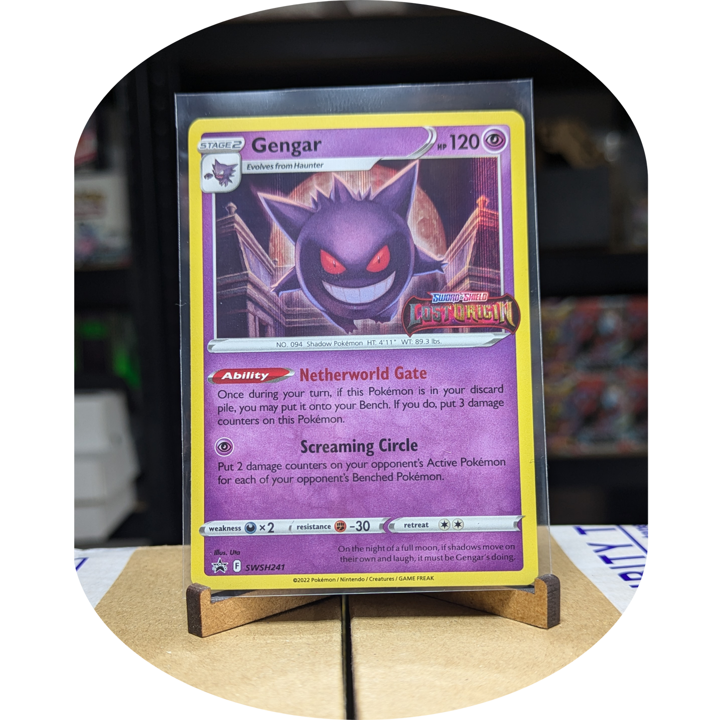 Gengar SWSH241 - Machamp SWSH243 - Lost Origin - Prerelease Promo singles