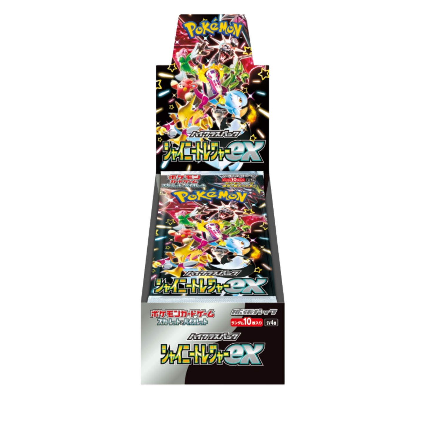 (Japansk) Pokemon Display (Booster Box) - Scarlet & Violet: SV4a: High Class Pack - Shiny Treasure ex - 10 Boosters