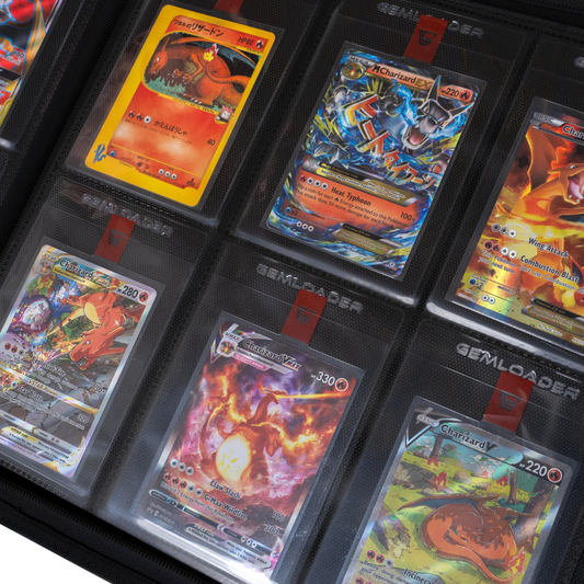 Gemloader - Semi-Rigid Card Saver Collectors Binder - Sort - (168-kort) - 2X3