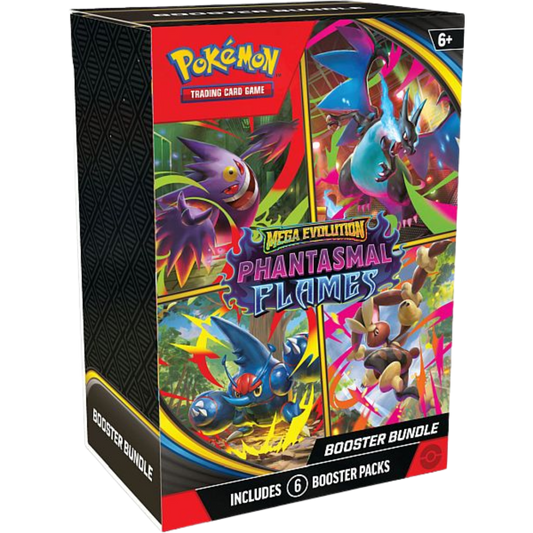 Pokemon Booster Bundle - Mega Evolution: Phantasmal Flames Booster Pack Bundle (6 Pakker)