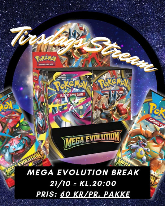 Mega Evolution stream!  21/10 kl. 20:00
